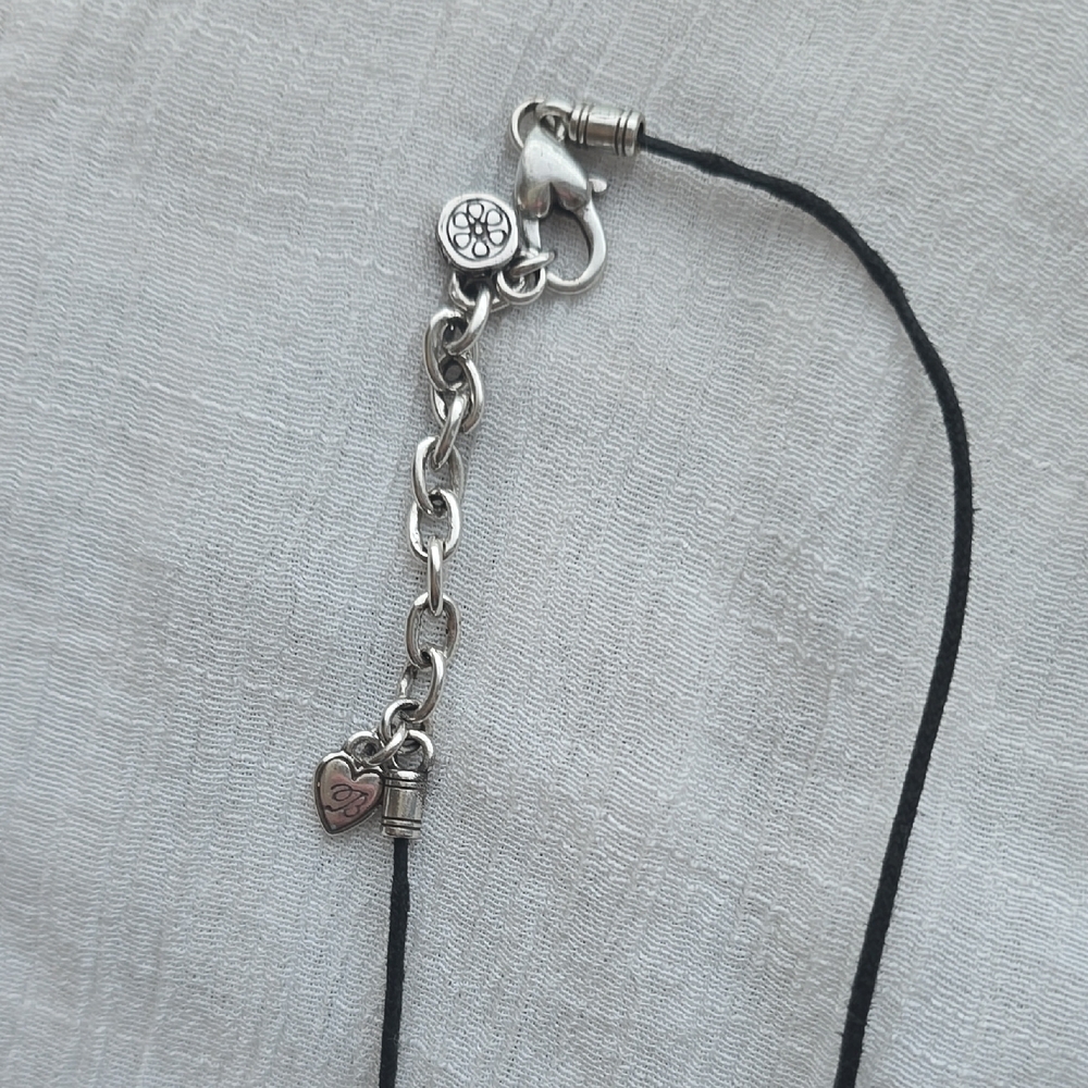 Brighton Black and Silver Minimalist Cross Necklace - Picture 6 of 6